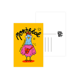Carte postale Pigeon messager